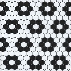 FloorPops FP3931 Biscotto vloertegels, zwart, 30,5 cm L x 30,5 cm B x 1,5 cm T