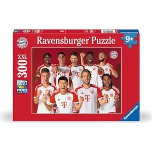 Ravensburger Kinderpuzzle 13387 - FC Bayern Saison 2023/24-300 Teile XXL FC Bayern München Puzzle für Kinder ab 9 Jahren