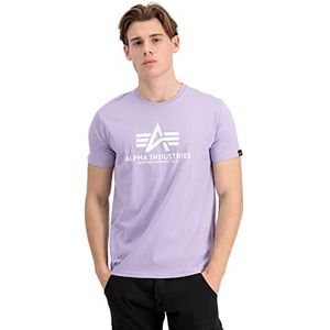 ALPHA INDUSTRIES Basic T-shirt voor heren, Lichtviolet, M