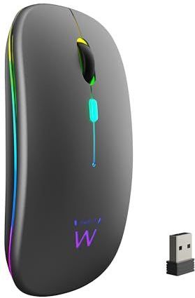 Ewent - EW3242 - Draadloze Muis - Zwart - 1600 DPI - Oplaadbare Lithiumbatterij