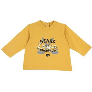 Chicco, T-shirt met lange mouwen voor pasgeborenen, comfortabel en modieus, van zacht katoen, machinewasbaar, babykleding 0-24 maanden, ontworpen in Italië, Oker, 3 Jaren