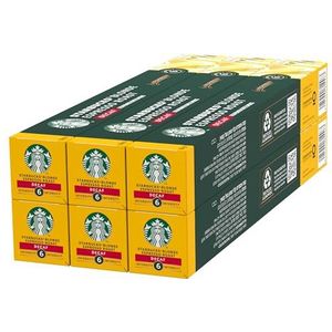 STARBUCKS Blonde Espresso Roast Cafeïnevrij by Nespresso, Blonde Roast, Koffiecapsules 6 x 10 (60 Capsules)