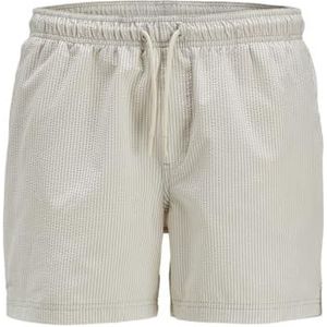 JACK & JONES Heren Jpstmaui Jjswim Seersucker AKM Sn, maanbeam, XS