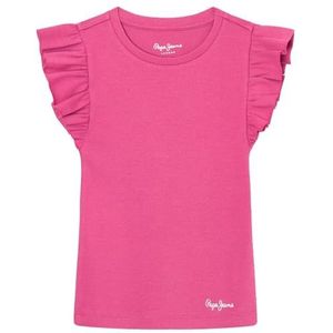Pepe Jeans Quanise T-shirt voor meisjes, roze (Engels roze roze), 14 jaar, Roze (Engels Rose Roze), 14 jaar
