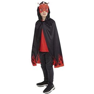 Rubies Superheroe Diablo-set voor jongens en meisjes, cape en masker, officiële Halloween, carnaval en verjaardag, S5217