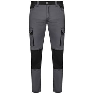 VELILLA 103031S Broek Stretch Bicolor Grijs Zwart Maat 52, Grijs en zwart., 52 NL