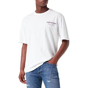 Marc O'Polo Body & Beach Heren M-shirt Crew-Neck Pyjamabovendeel, Off-White, L