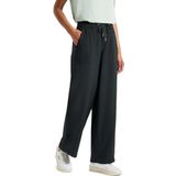Street One - Wide Legs - Crêpe Broek - Groen - High Waist, Loose Fit
