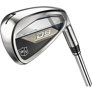 Wilson Personeel Golfclubs IJzeren Set, D9, 5-PW, Uniflex, voor rechtshandigen, stalen schacht, 6 clubs, zilver/blauw, WGR200020