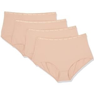 Playtex Maxi biologisch katoen, comfortabel, slips, beige, 44 (4 stuks), Beige, 42