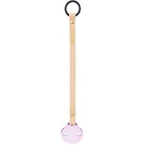 Bjällra Of Sweden 8069801 fopspeen clip - Light Pink Clip, Grey Leather, roze, 40 g