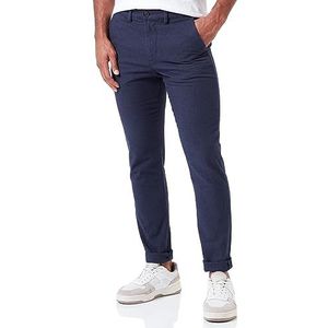 SELETED HOMME SLHSLIM-Miles 175 Brushed Pants W NOOS, Dark Sapphire/Detail: structuur, 34W x 32L