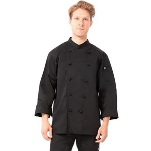 Chef Works B653-XL Montpellier Unisex Chefs Jack, X-Large, Zwart