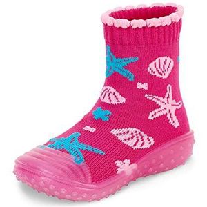 Sterntaler Adventure-Socks Sealife Sokkenschoenen voor meisjes en meisjes, Magenta, 28 EU