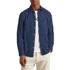 Pepe Jeans Cleveland overhemd voor heren, Blauw (Dulwich), XL