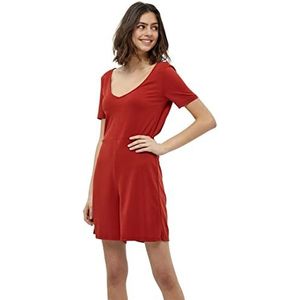 DESIRES Juliet Playsuit jumpsuit voor dames, Burnt Red, S