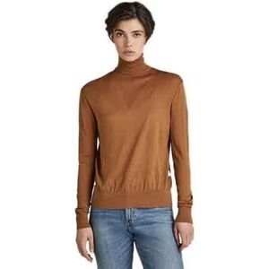 G-STAR RAW - Core Roll Neck Knit Pullover - Sweater - Bruin - Ocre