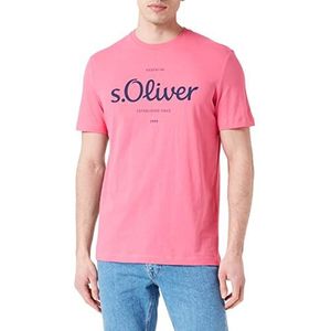 s.Oliver Bernd Freier GmbH & Co. KG Heren T-shirt, korte mouwen, roze, L, roze, L