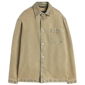 7 For All Mankind Overshirt Sunfaded Army, groen, S