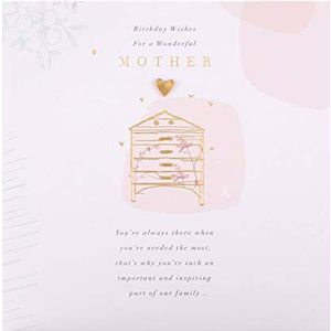 Hallmark Verjaardagskaart voor moeder - Hedendaags ontwerp met hartelijke boodschap