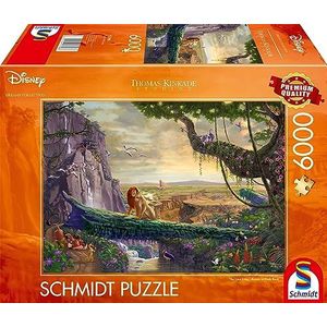 Schmidt Spiele 57396 Thomas Kinkade, Disney, The Lion King, Return to Pride Rock​, puzzel met 6000 stukjes