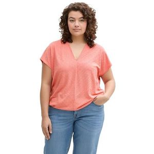 TOM TAILOR Plussize T-shirt voor dames, 14980 - Rosewood Pink, 52 Grote maten