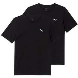 Puma - T-shirt - Zwart - Katoen - Set van 2