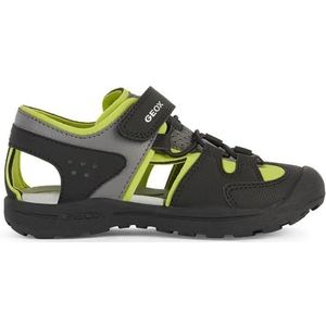 Geox J Vaniett Boy A Sandalen voor jongens, zwart limoen, 24 EU