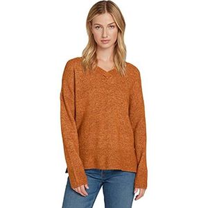 TOM TAILOR Denim Damestrui van gerecycled polyester, 27549 - Amber Brown Melange, XS
