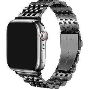 Fullmosa voor Apple Watch Band 44mm 40mm 42mm 38mm, roestvrij stalen horlogeband vervangende armbanden met metalen sluiting, verstelbare metalen vervangende band voor iWatch Series 6/SE/5/4/3