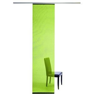 Homing halbtransparenter Flächenvorhang Uni Schiebegardine , limette grün, Wohnzimmer Schlafzimmer Kinderzimmer 245 x 60 cm, 5802-24
