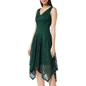 Oliceydress Midi A-lijn jurk voor dames, Groen (Groen), S