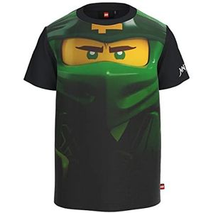 LEGO Jongen Ninjago Jungen T-Shirt All Over Print LWTaylor 113, 884 Donkergroen, 98