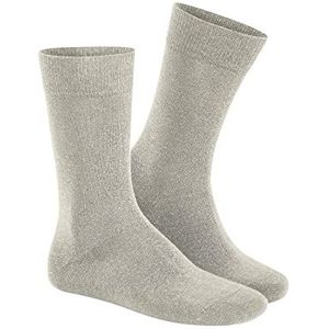 HUDSON Heren sokken Relax Cotton drukvrije tailleband, linnen 0748, 45/46 EU