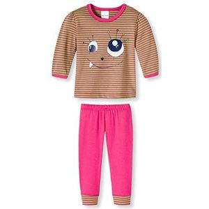 Schiesser Baby - Meisje tweedelige pyjama 146181, rood (pink 504), 74 cm