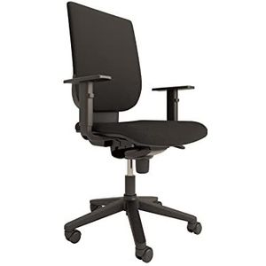 OFITURIA Bureaustoel, ergonomische bureaustoel voor kantoor, werkkamer of kantoor, computerbureau met wieltjes, gamerstoel