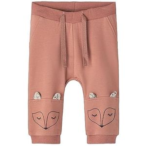 NBFONINA Sweat Pant BRU, Light Mahogany, 80 cm