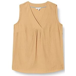 TRIANGLE dames blouse mouwloos, Brown, 54 NL
