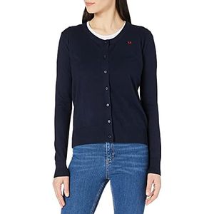 Mexx Dames ronde hals Susan cardigan sweater, Dark Sapphire (Navy), XXL