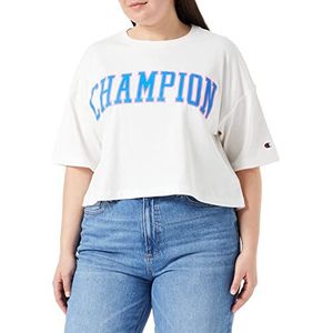 Champion Rochester 1919-C-Campus Crop Oversize S-S T-shirt, off-white (Way), L voor dames, Off-White (Way), L