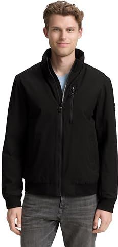 TOM TAILOR - Blouson Jas - Zwart - 29999 - Met Opbergbare Capuchon