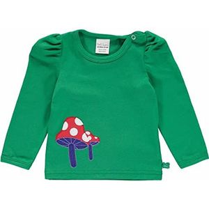 Fred's World by Green Cotton Mushroom Applique L/s T Baby, Earth green., 56 cm