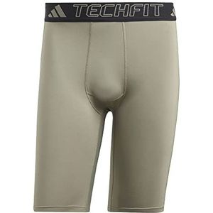 adidas Techfit Leggings, Silver Pebble, S