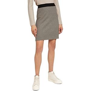 TOM TAILOR Dames Gemêleerde jersey rok 1028854, 27834 - Oyster Grey Melange, 46