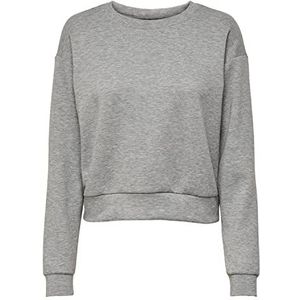 ONLY Onplounge Ls On Sweat-Noos Sweatshirt voor dames, lichtgrijs gem., L