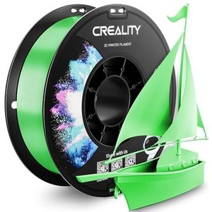 CREALITY PETG-filament 1,75 mm 3D-printerfilament, 1 kg netjes opgerolde spoel, maatnauwkeurigheid ±0,03 mm, nieuwste batch 2024, geschikt voor Ender, Bambu Lab, Anycubic, ELEGOO FDM-printers, groen
