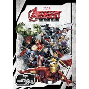 Pyramid – Avengers 2025 Posterkalender, 29,7x42cm, Monatskalender mit Marvel-Charakteren, je Monat ein Poster, nachhaltig nur mit Papierumschlag