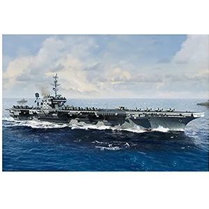 Trumpeter 006714 USS Kitty Hawk CV-63 plastic modelbouwset, gekleurd