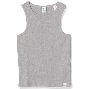 Scotch & Soda Geribbeld gebreid T-shirt voor jongens, grijs (Grey Melange 0606), 140 cm