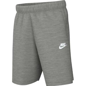 Nike FD3015-063 K NSW Club FT Short LBR Shorts Unisex DK Grey Heather/Base Grey/White Maat XS